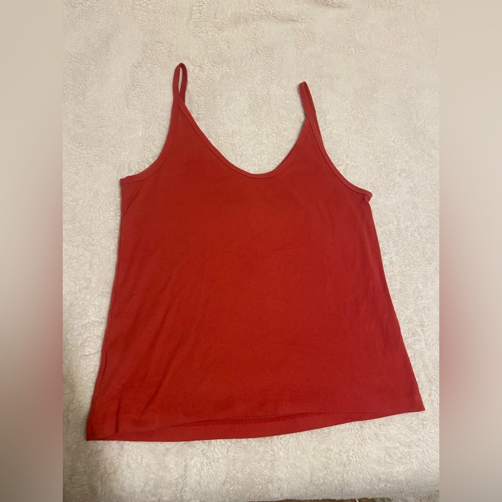 Red womens tank top